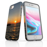 iPhone SE 5G (2022), SE (2020) / 8 / 7 Case Armoured Tough Cover,Sailing Sunset | iCoverLover