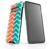 For Samsung Galaxy S10 Plus Protective Case, Zigzag Colorful Pattern | iCoverLover Australia