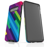 For Samsung Galaxy S10 Protective Case, Rainbow Pattern | iCoverLover Australia