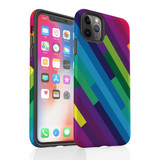 For iPhone 11 Pro Max, 11 Pro, 11, XS Max, XS, X, XR, 8, 7, 6 Plus, Se, 5S, 5 Protective Case, Rainbow | Protective Cases | iCoverLover.com.au