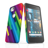 For Google Pixel 2 Protective Case, Rainbow Pattern | iCoverLover Australia