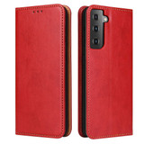 Samsung Galaxy S20 Ultra Case Leather Flip Wallet Folio Cover Red