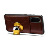 For Samsung Galaxy S20 PU Leather Wild Horse Texture Protective Case, Brown | iCoverLover Australia