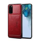 For Samsung Galaxy S20 PU Leather Wild Horse Texture Protective Case, Red | iCoverLover Australia