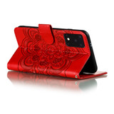 For Samsung Galaxy S20 Ultra Case, Mandala Emboss Pattern PU Leather Wallet Cover | iCoverLover.com.au