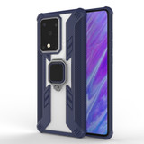 For Samsung Galaxy S20 Ultra Protective PC + TPU Protective Case with Ring Holder, Navy Blue | iCoverLover Australia