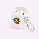 AirPods 1 & 2 Case, Protective TPU Box with Hook, Colourful Happy Flower | iCoverLover Australia