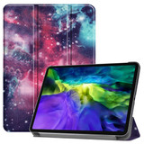 For iPad Pro 11in (2021,2020,2018) Smart Karst Painted PU Leather Case 3-Fold Holder, Galaxy Nebula | iPad Pro 11in Cases | iCoverLover.com.au