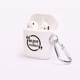 AirPods 1 & 2 Case, Protective TPU Box with Hook, "Believe In Yourself" | iCoverLover Australia