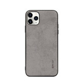 iPhone 11 Pro Max Case Fabric Texture Soft Slim Protective Fashionable Cover Grey