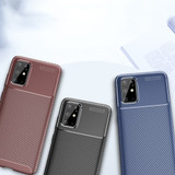 For Samsung Galaxy Note 20 Case, Carbon Fibre Texture Protective Slim Back Cover | iCoverLover.com.au