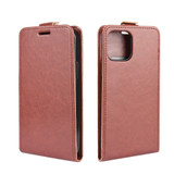 For iPhone 12 mini Texture Single Vertical Flip Leather Protective Case , Card Slots & Photo Frame, Brown | iCoverLover Australia