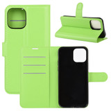 For iPhone 12 Pro Max Lychee Texture Folio PU Protective Case , Holder & Card Slots & Wallet, Green | iCoverLover Australia