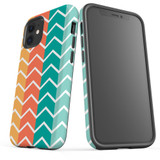 For iPhone 14 Pro Max/14 Pro/14 and older Case, Protective Back Cover, Colourful Zigzag | Shockproof Cases | iCoverLover.com.au