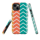 For iPhone 13 Pro Max Case, Protective Back Cover, Colourful Zigzag | Shielding Cases | iCoverLover.com.au