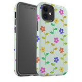 For iPhone 13 Pro Max, 13 Pro, 13, 13 mini, 12 Pro Max,12 Pro/12, 12 mini Case, Protective Back Cover, Colourful Flowers | iCoverLover Australia