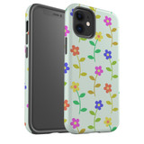 For iPhone 14 Pro Max/14 Pro/14 and older Case, Protective Back Cover, Colourful Flowers | Shockproof Cases | iCoverLover.com.au