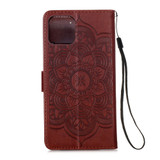 For iPhone 12, 12 mini, 12 Pro, 12 Pro Max Case, Dream Catcher PU Leather Wallet Cover, Stand, Lanyard, Brown | iCoverLover Australia