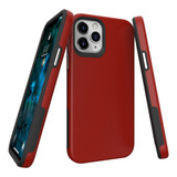 iPhone 12 / 12 Pro (6.1in) Case Armour Shockproof Strong Light Slim Cover Red