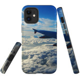 For iPhone 12 mini Case, Tough Protective Back Cover, sky clouds plane | iCoverLover Australia