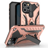 iPhone 12 Pro Max (6.7in) Case, Armour Strong Shockproof Tough Cover with Kickstand, Rose Gold