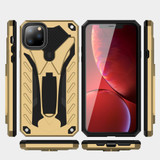 iPhone 12 Pro Max/12 Pro/12 mini Case, Armour Strong Shockproof Tough Cover with Kickstand, Gold