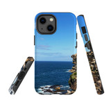 For iPhone 13 mini Case, Protective Back Cover, Ocean Cliffs | Shielding Cases | iCoverLover.com.au