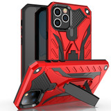 iPhone 12 / 12 Pro (6.1in) Case, Armour Strong Shockproof Tough Cover with Kickstand, Red