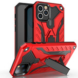 iPhone 12 Pro Max (6.7in) Case, Armour Strong Shockproof Tough Cover with Kickstand, Red