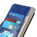 For iPhone 12 Pro Max, 12 mini Case, Retro Finish PU Leather Wallet Cover, Stand, Blue | iCoverLover.com.au