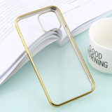 For iPhone 12, 12 mini, 12 Pro, 12 Pro Max Case, Clear Protective Back Cover, Electroplated Edges in Gold | iCoverLover Australia