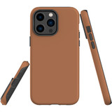 For iPhone 14 Pro Max Case Tough Protective Cover, Brown | Shielding Cases | iCoverLover.com.au