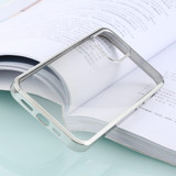 For iPhone 12, 12 mini, 12 Pro, 12 Pro Max Case, Clear Protective Back Cover, Electroplated Edges in Silver | iCoverLover Australia