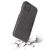 iPhone 12 Pro Max/12 Pro/12 mini Case, Deluxe Leather Wallet Back Shell Slim Cover, Grey | iCoverLover Australia