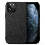 iPhone 12 Pro Max (6.7in) Case Genuine Leather Durable Slim Fit Protective Cover Black