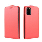 For Samsung Galaxy S20 FE 4G/5G Vertical Flip PU Leather Protective Case, Card Slots & Photo Frame, Red | iCoverLover Australia