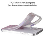 For iPhone 12 Pro Max,12 Pro/12, 12 mini Leopard Print TPU + Acrylic Protective Case, Detachable Buttons, Blue  | iCoverLover Australia