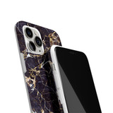 For iPhone 12 Pro Max, 12 / 12 Pro, 12 mini Case, Glossy Marble TPU Protective Cover, Black | iCoverLover Australia