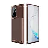 For Samsung Galaxy S21 Ultra/S21+ Plus/S21 Case, Carbon Fiber Texture Protective TPU Cover, Brown | iCoverLover.com.au | Phone Cases