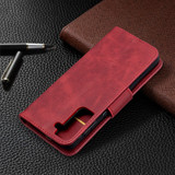 For Samsung Galaxy S21 Ultra/S21+ Plus Case, Folio PU Leather Wallet Cover, Stand & Lanyard, Red | iCoverLover.com.au | Phone Cases