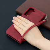 For Samsung Galaxy S21 Ultra/S21+ Plus Case, Folio PU Leather Wallet Cover, Stand & Lanyard, Red | iCoverLover.com.au | Phone Cases