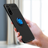 For Samsung Galaxy S21 Ultra/S21+ Plus Case, Metal Ring Holder 360 Degree Rotating TPU Cover, Black+Black | iCoverLover.com.au | Phone Cases