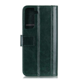 For Samsung Galaxy S21 Ultra/S21+ Plus/S21 Case, Studded Folio PU Leather Wallet Cover & Stand, Green | iCoverLover.com.au | Phone Cases