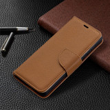 For Samsung Galaxy S21 Ultra/S21 Case, Lychee Texture Folio PU Leather Wallet Cover, Stand & Lanyard, Brown | iCoverLover.com.au | Phone Cases