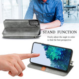 For Samsung Galaxy S21 Ultra/S21+ Plus/S21 Case, Cubic Grid Folio Magnet PU Leather Wallet Cover, Kickstand, Grey | iCoverLover.com.au | Phone Cases