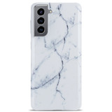 For Samsung Galaxy S21 Ultra/S21+ Plus/S21 Case, TPU Glossy Marble Pattern Protective Cover, White | iCoverLover.com.au | Phone Cases