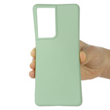 For Samsung Galaxy S21 Ultra/S21+ Plus/S21 Case, Solid Colour Liquid Silicone Shockproof Cover, Green | iCoverLover.com.au | Phone Cases