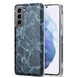 For Samsung Galaxy S21+ Plus Case, TPU Glossy Marble Pattern Protective Cover, Dark Grey | iCoverLover.com.au | Phone Cases