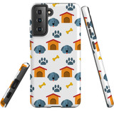 Samsung Galaxy S21 Case, Tough Protective Back Cover, Dog Houses | iCoverLover.com.au | Phone Cases