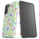 For Samsung Galaxy S23 Ultra, S23+ Plus, S23, S22 Ultra, S22+, S22, S21 Case, Protective Cover, Colourful Flowers | Protective Cases | iCoverLover.com.au